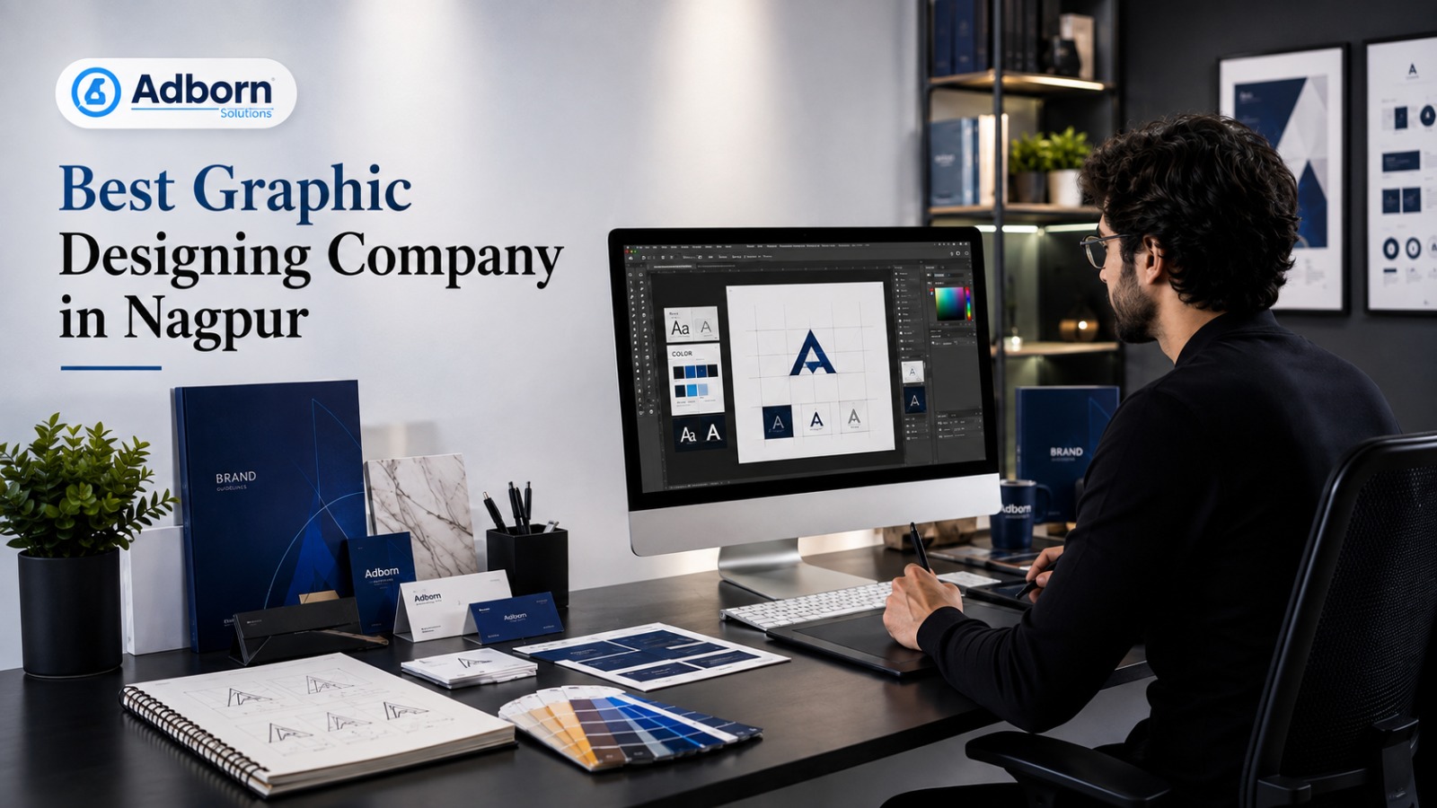 Professional branding and graphic design services by Adborn Solutions